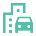 Building and car icon