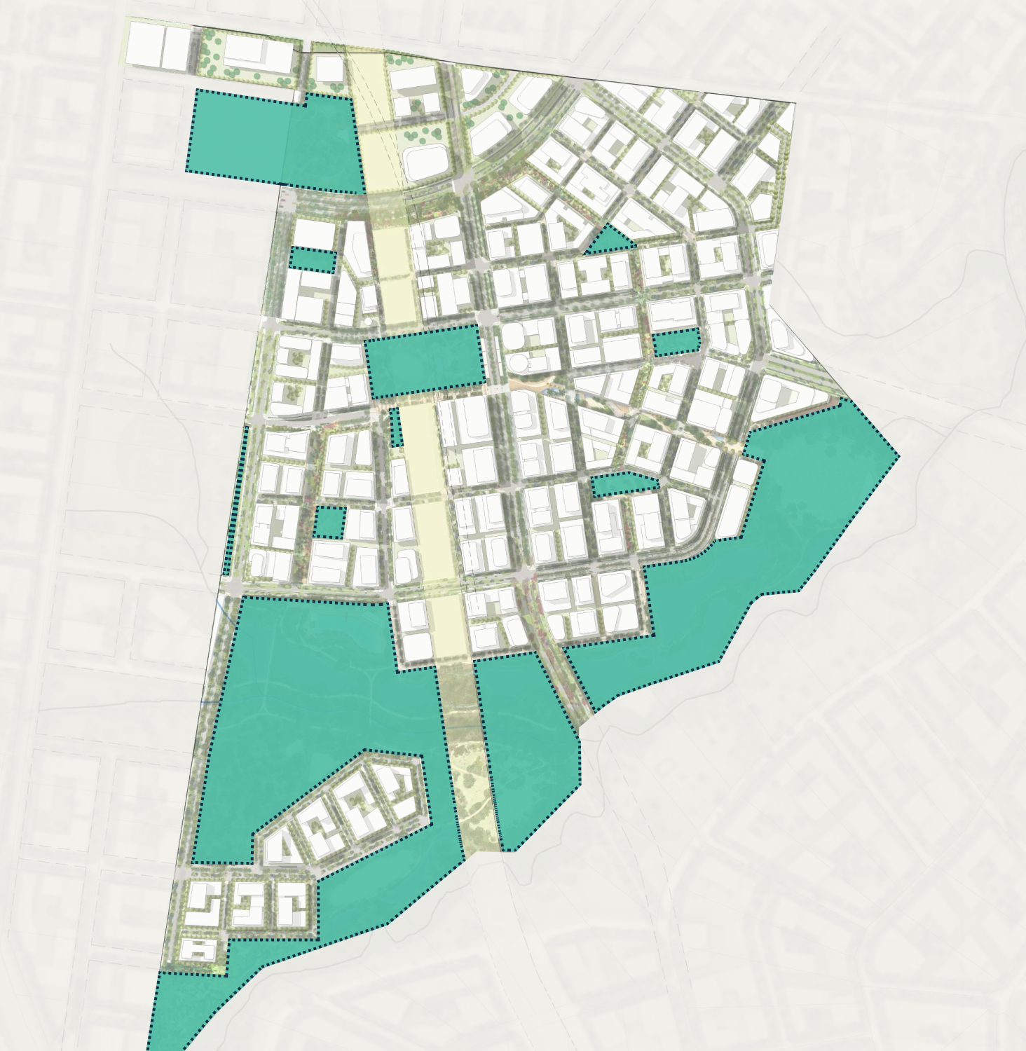 Open spaces map