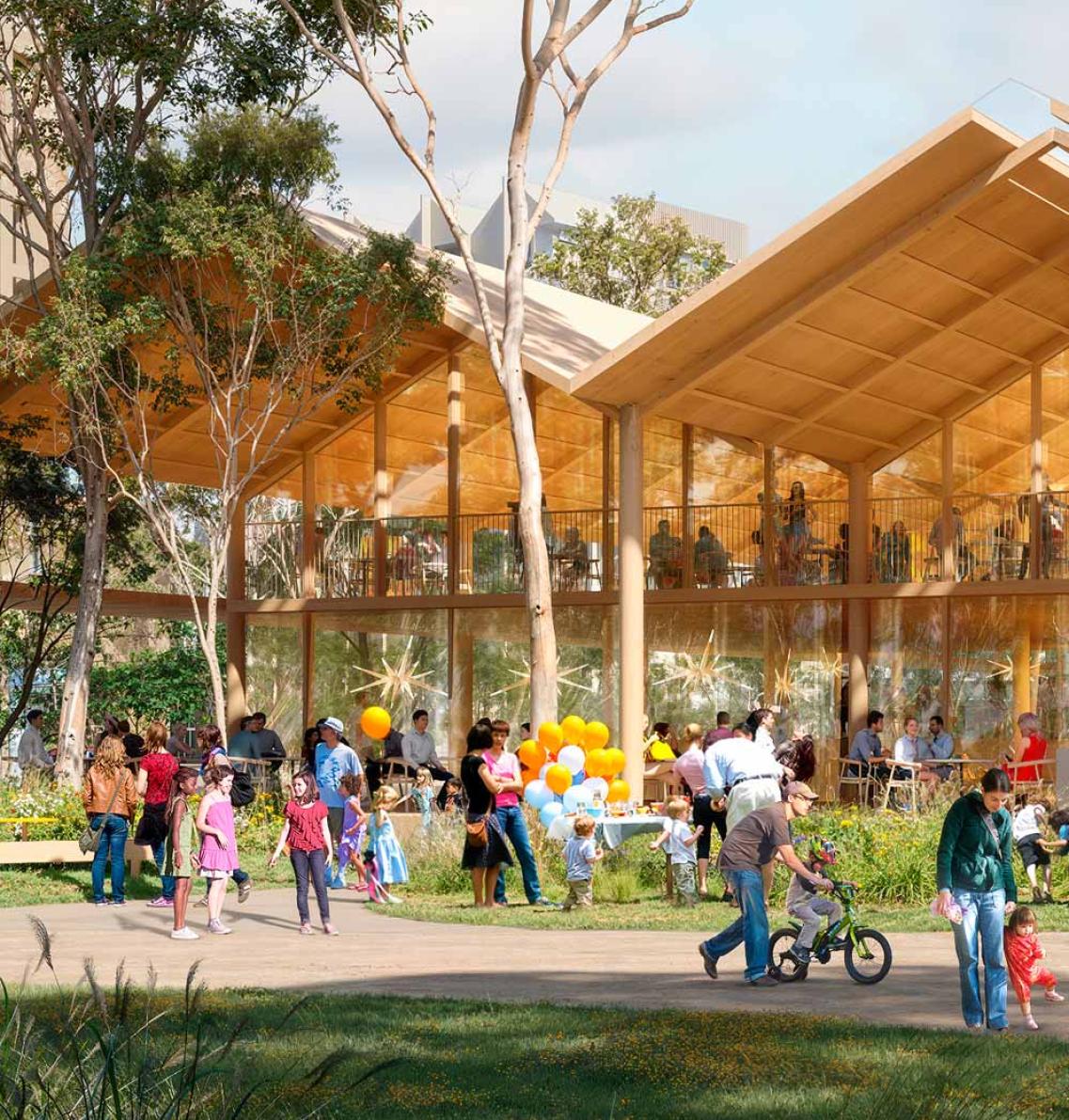 People engaging in outdoor recreational activities in a park
